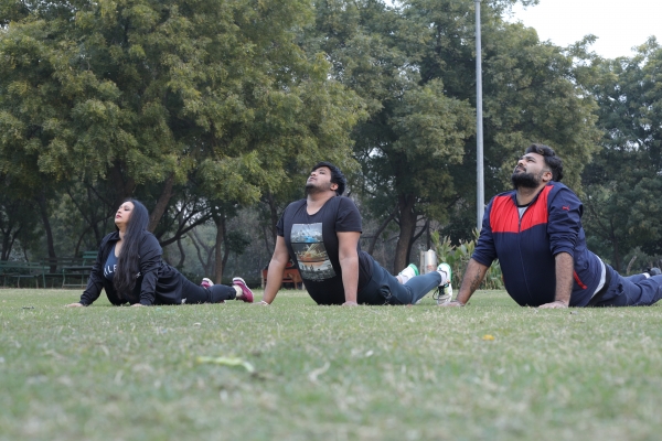 Yoga in the park